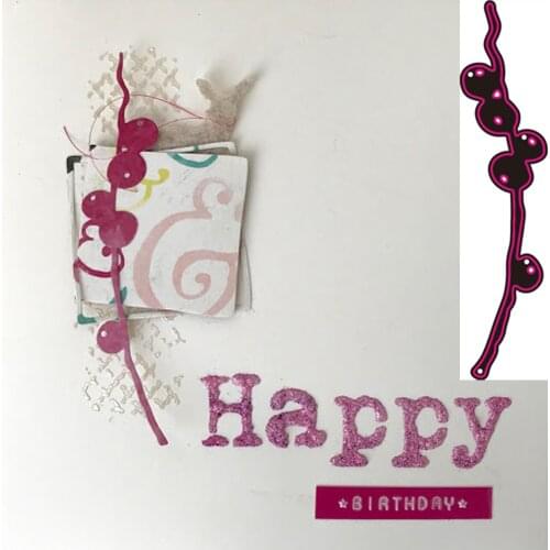 Fruit branch Metal Cutting Dies for DIY Scrapbooking Album Paper Cards Decorative Crafts Embossing Die Cuts