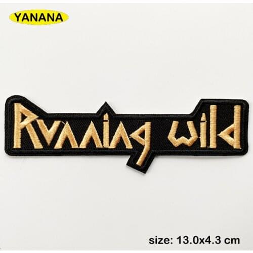A BAND ROCK MUSIC Iron On Patches Cloth Mend Decorate Clothes Apparel Sewing Decoration Applique Badges Heavy Metal