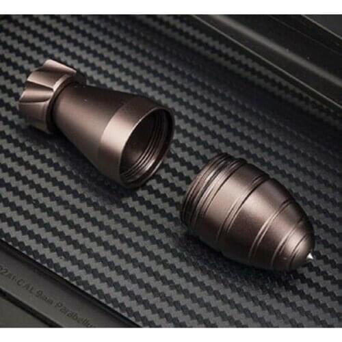 New Aluminium Alloy Outdoor Mini Waterproof Pill Match Case Holder Container Bottle