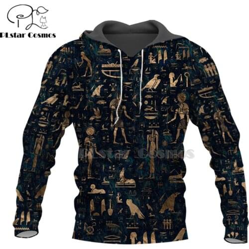 Mysterious retro ancient Horus Egypt goddess Pharaoh totem 3d hoodies/Sweatshirt Winter autumn funny long sleeve streetwear-7