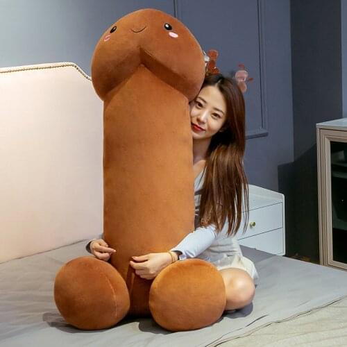 Funny kawaii Long Penis Plush Toys Pillow Sexy Soft Toys Stuffed Funny Cushion Simulation Lovely Doll kawaii Gift for Girlfriend