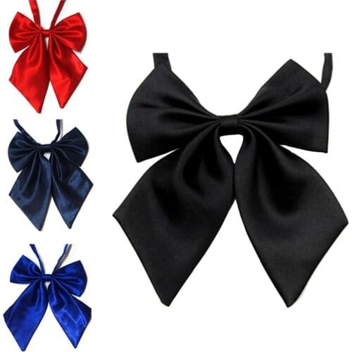 1Pc New Red Butterfly Women Tie Womens Bow Tie Black Knot Female Girl Student Hotel Clerk Waitress Neck Wear Ribbon Ties green