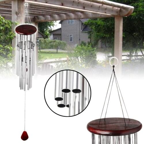 1pc Metal Wind Chimes Large Resonant Wind Chimes Church Bell Outdoor Garden Hanging Decor Gifts