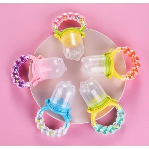 1Pcs Fresh Food Nibbler Baby Pacifiers Feeder Kids Fruit Feeder Nipples Feeding Safe Baby Supplies Nipple Teat Pacifier Bottles