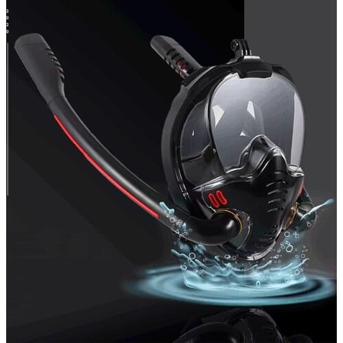 2021 Swimming Mask Men Full Face Scuba Diving Snorkel Mask Women Double Breath Mascara Tube Full Dry Scuba Diving Goggles