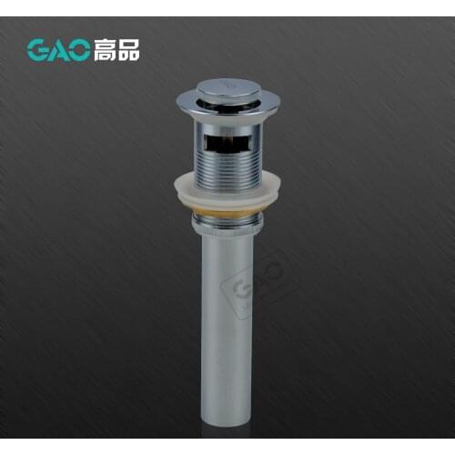Free Shipping Chrome Plated Bathroom Basin Drainer, Brass Made Water Drainer With Overflow, Pop Up Water Drainer, Wholesale