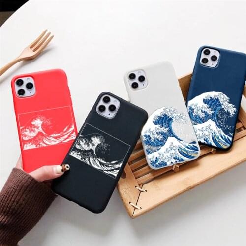 The Big Wave of kanagawa Phone Cover For iPhone X XS MAX XR Soft Funda Case For iPhone 11 12 Pro MAX 5 6 7 8 Plus SE2 Magic Surf