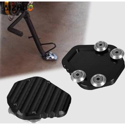 CNC FOR BENELLI leoncino 250/500 BJ250 BJ300 BJ302 BN250 BN300 BN302 Foot Kickstand Extension Pad Plate Side Stand Enlarger LOGO