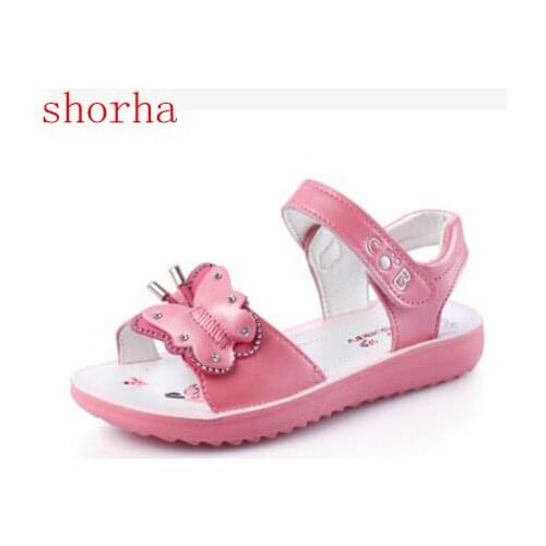 Kids Sandals Girls Summer 2018 New Princess shoes Sandals For Girls Fashion Princess Fish Head Kids Shoes size21-36
