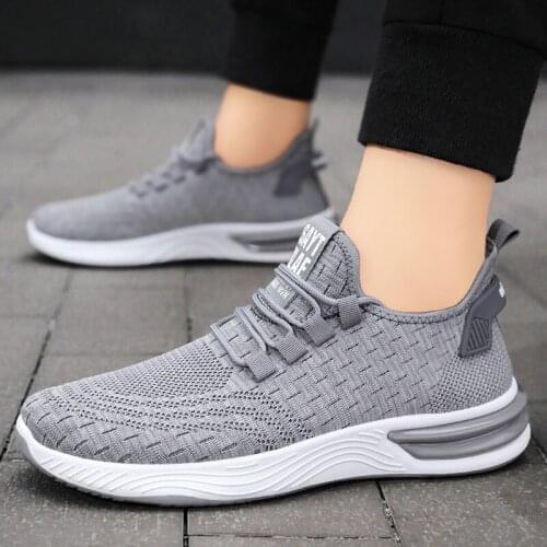 Men Air Mesh Sneakers Athletic Running Shoes Jogging Walking Shoes Sport Non-Slip Breathable Men Sports Shoes Plus Size
