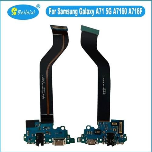For Samsung Galaxy A71 5G A7160 A716F SM-A716F/DS USB Charger Port Dock Connector Charging Ribbon Flex Cable