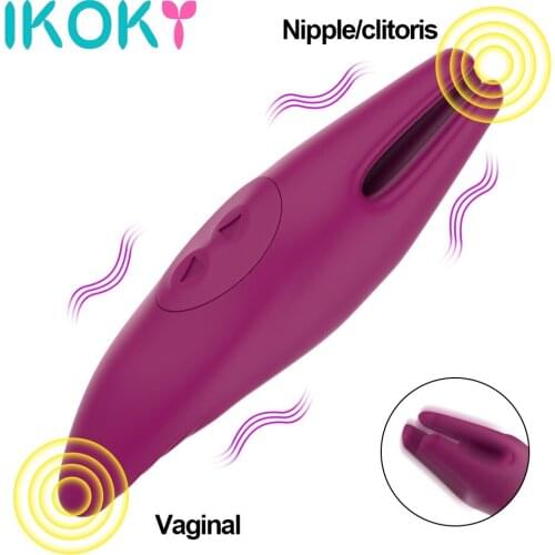 IKOKY 9 Frequency Nipple Clitoris Rotation Stimulator G Spot Vibrator Wand Sex Toys for Woman Dildo Vaginal Massage