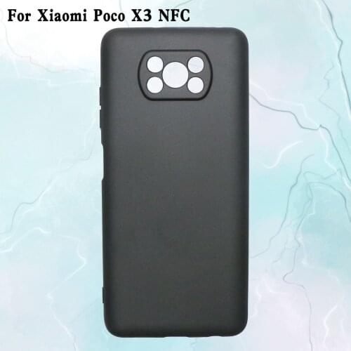 Full Matte TPU Mobile Phone Protective Shell for Xiaomi Poco X3 NFC Case Painted Material Shell Soft Back Cover