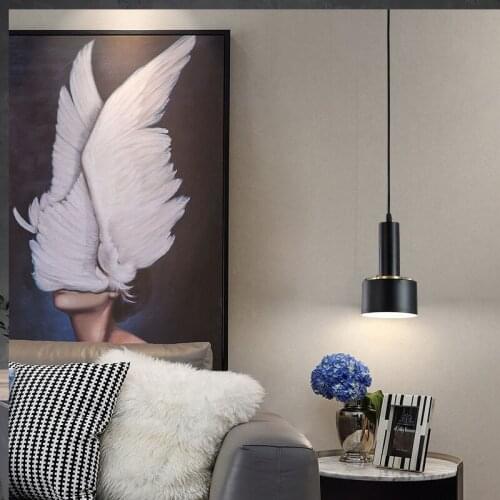 Metal Chandelier Linghts for Rome Loft Bedside Restaurant Lamp Clothing Store Bar Lamp Long Line Pendant Lights Bedroom Decor