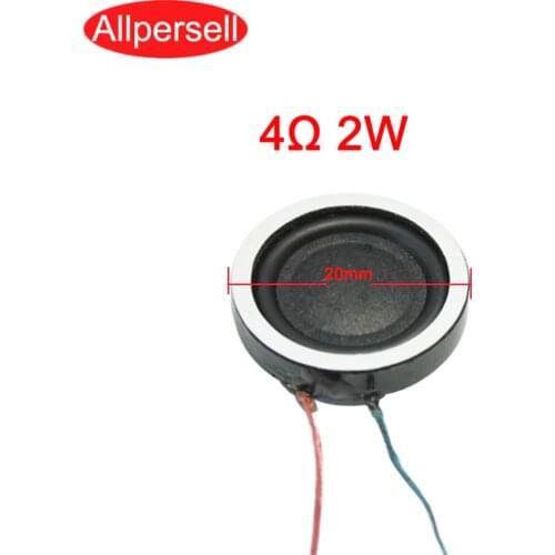 Laptop modified round speaker 2CM 4R ohm 2W ultra-thin composite membrane mini speaker diameter 20mm height 5.9mm