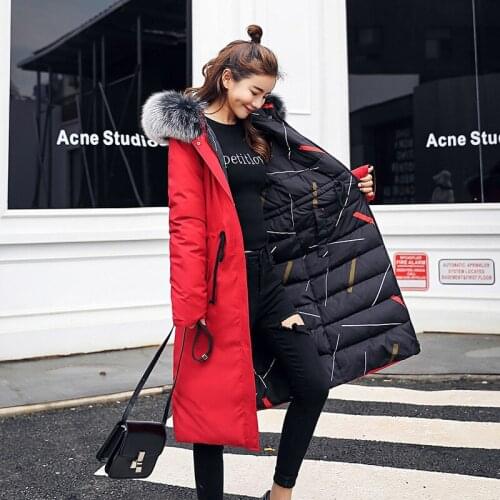 2019 Rushed Zipper Full Cotton-padded New Korean Coat Winter Back Season Cotton Girls Long Fund Clothes Student Bread Serve