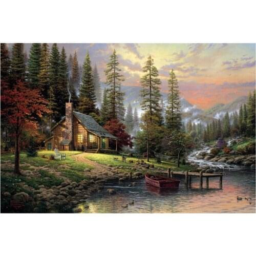 1000 Pieces Wooden Jigsaw Puzzles Adult Children Educational Toys Famous Painting Landscape Jigsaw Puzzle Toys BC50PT