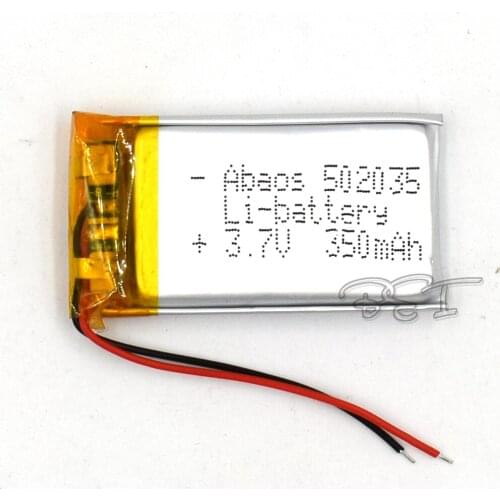 3.7V 502035 350mAh Rechargeable Li-polymer Lithium Lipo Li-ion Cell Battery For Tablet Digital Set PSP MP5 GPS Bluetooth
