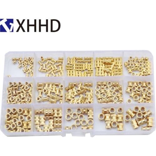 Copper Knurled Nut Stand Off Set Assortment Kit Box M2/3/4/5