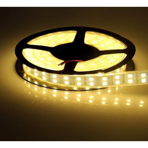 100m DC12v 120leds/m RGB Led Strip 5050 5m/reel Double Row Warm White/White Led Tape Light Waterproof/Non-waterproof