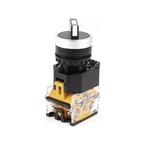 Ui 415V Ith 10A DPST Panel Mount Cam Control Latching 2P Rotary Switch