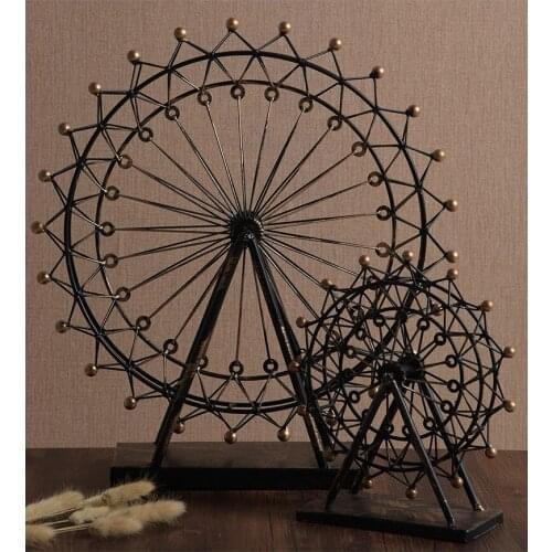 European style home living room ornaments retro iron Ferris wheel model creative wedding gift ornaments decorations for home