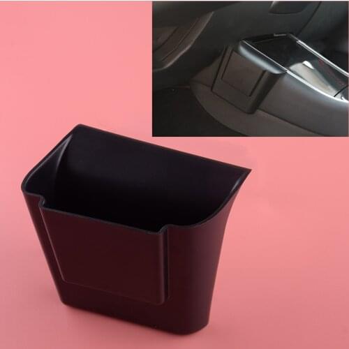 Interior Center Console Side Armrest Storage Box Card Wallet Organizer Holder Car Black ABS Fit for Tesla Model 3 Y