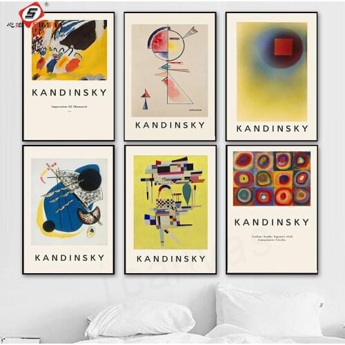 Wassily Kandinsky Impression Art Classics Canvas Posters Print Abstract Geometric Painting Wall Pictures Bedroom Interior Decor