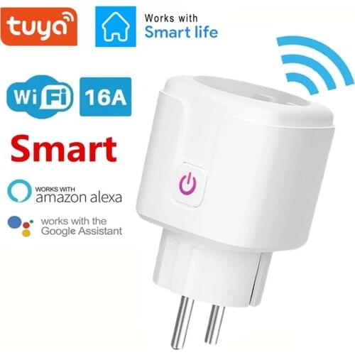 WiFi Zigbee Smart Plug 16A EU Socket Tuya Smart Life APP Support Alexa Google Home Assistant Voice Control Power Monitor Timing