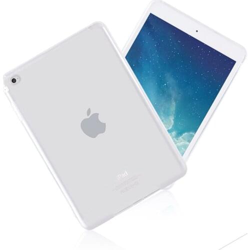 TPU Transparent Cover Case for iPad Mini 1/2/3 7.9",Crystal Back Covers Protective for Tablets Clear Black Blue Red Purple