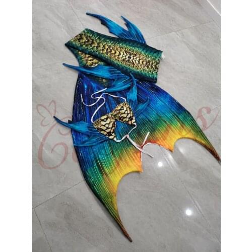 Mermaid Tail Kids Adult Women Men Mermaid Tail with Flipper Beach Costumes Mermaid Swimsuits Summer Dress Cosplay