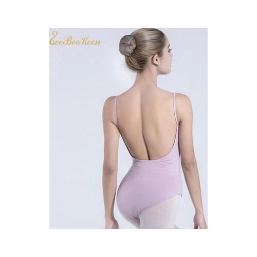 Ballerina Gymnastics Leotard For Women Sexy Big back Leotard Dance Yoga Professional Bodysuit Adult Ballet Dance sling Leotards