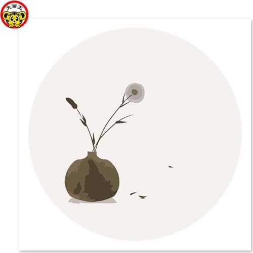 Painting by numbers art paint by number Living room decoration painting black and white ink painting style Chinas unique color