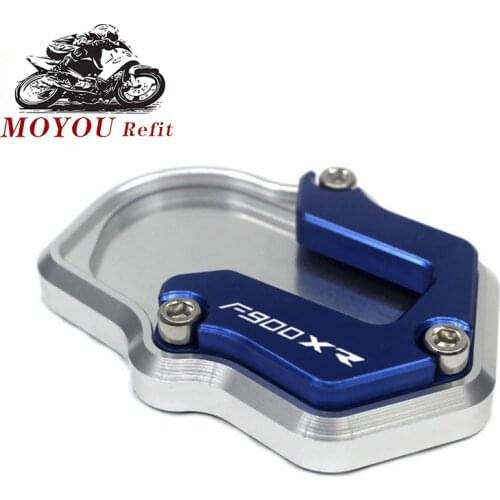 2020 For BMW F900R F900XR F900 R XR Motorbike Kickstand Motorcycle CNC Foot Side Stand Extension Pad Support Plate F 900R 900XR