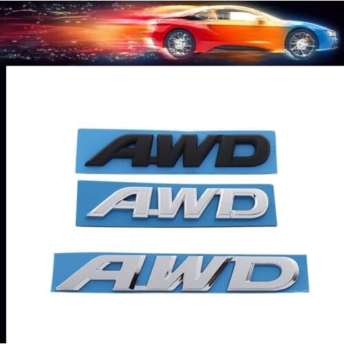 3D Premium AWD car Engine Hood Fender trunk Decal Emblem Badge Sticker for Toyota Impreza Subaru Honda 4X4 Off Road SUV 4WD