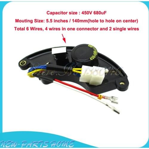 AVR Automatic Voltage Regulator Generator 4KW 5KW 5.5KW 6KW 6.5KW 7KW 7.5KW