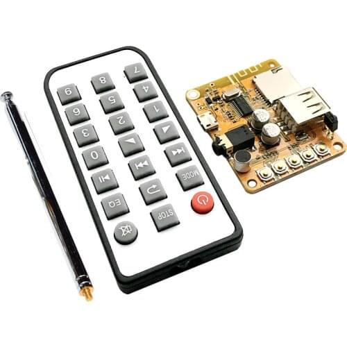 DIY Wireless Bluetooth 4.2 Speaker APP Support 3.5mm Audio Earphone Out FM Radio BT Hands Free APE FLAC MP3 Player Module