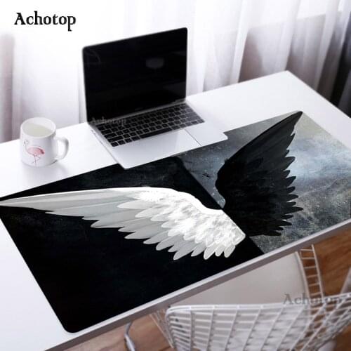 30x60cm Black and White Gaming Mouse Pad Large Gamer Big Mouse Mat Computer Gaming Locking Edge MousePad Keyboard Desk Mice Pad