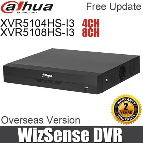 Dahua DVR XVR5104HS-I2 XVR5108HS-I2 XVR5116HS-I2 WizSense Digital Video Recorder 4ch 8ch 16ch Up to 6MP H.265 Smart Search