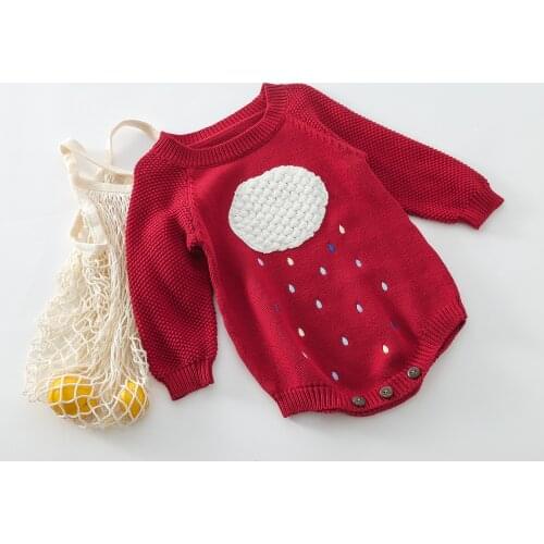 Baby Rompers Clothes Autumn Long Sleeve Newborn Infant Boys Girls Sweaters Jumpsuits Winter Outerwear Toddler Playsuits Overalls