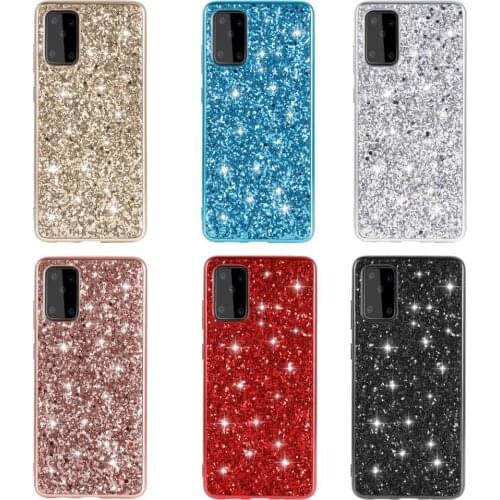 For Samsung Galaxy S20 Plus S20Ultra Case Luxury Hard PC Shining Glitter Slim Protective Back Cover case for samsung A51 A71