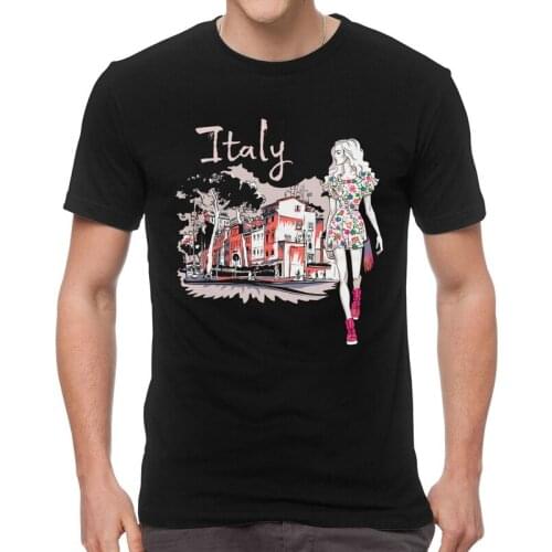 Italy Rome Women T Shirt Men Short Sleeve 100% Cotton T-shirt Italian Flag European Tee Graphic Tshirt Gift Idea