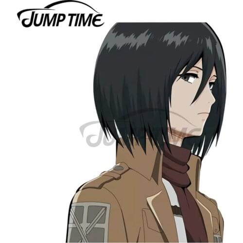 JumpTime 13 x 6.8cm Attack On Titans Decal Sunscreen Car Sticker Creativite Bumper Motorcycle Waterproof Car Wrap JDM Decoration