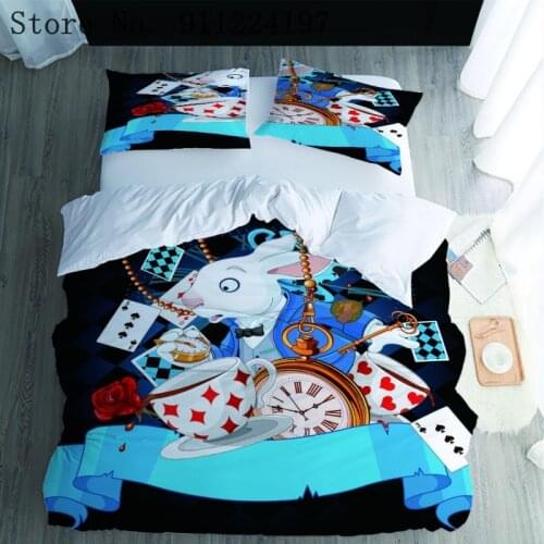 3d Animal Duvet Cover Set Microfiber Poker Bedding Set Queen King Size For Boys Girls Kid Cartoon Mouse Bed Sheet Set 2/3 Piece