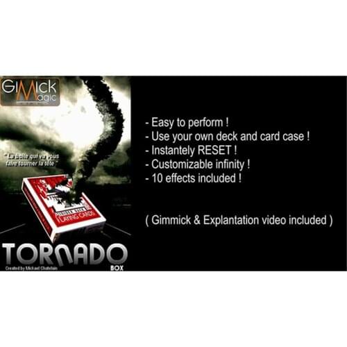 TORNADO BOX by Mickael Chatelain (Gimmick Cards),Card Magic Trick,Close up,illusions,Fun,Mentalism,Magia Toys,Joke