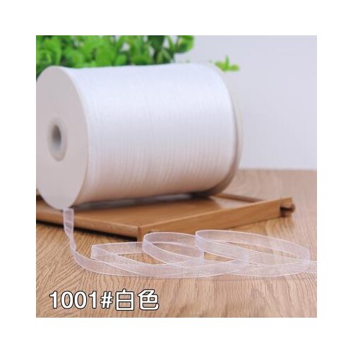 Wihte Width 6mm 10 meters long Organza Ribbon Party Home Wedding Decoration Gift Wrapping Christmas Scrapbooking Craft Ribbon