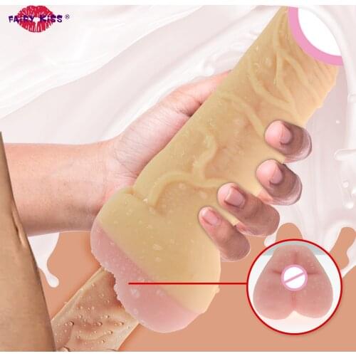 Pussy Fake Ass Men Masturbator With Realistic Penis Enlarger Sleeve Women Masturbator Real Dildo For Couples Gay Sex Toys