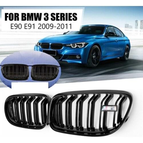 Matte/Gloss Black Car replacement part front kidney grille mesh For BMW E90 E91 LCI 3-Series Sedan/Wagon 09-11 Racing Grills