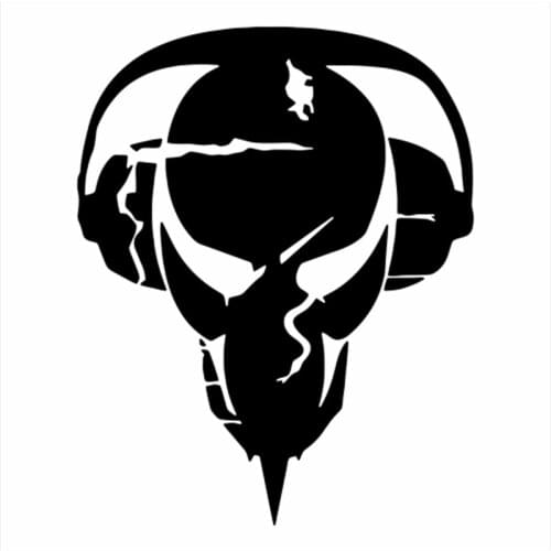 Cool Fashion Car Sticker Decor Removable Black/silver CL556