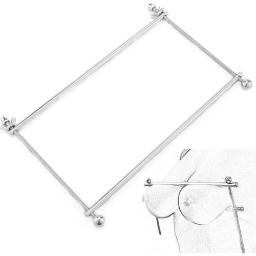 New BDSM adjustable torture play Clamps cage Nipple clips breast Bondage Restraints metal female Fetish adult sex toy for women